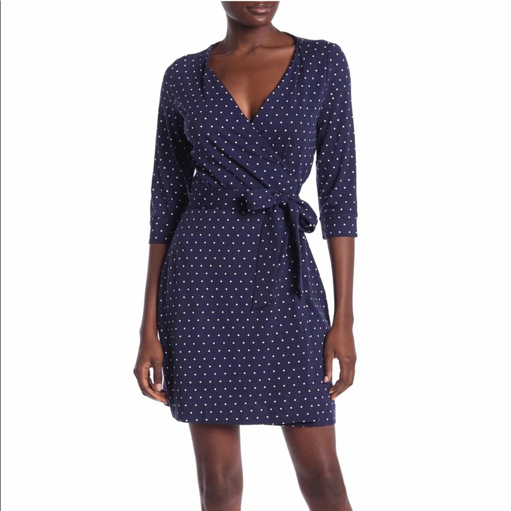 DVF Julian polka dot wrap dress